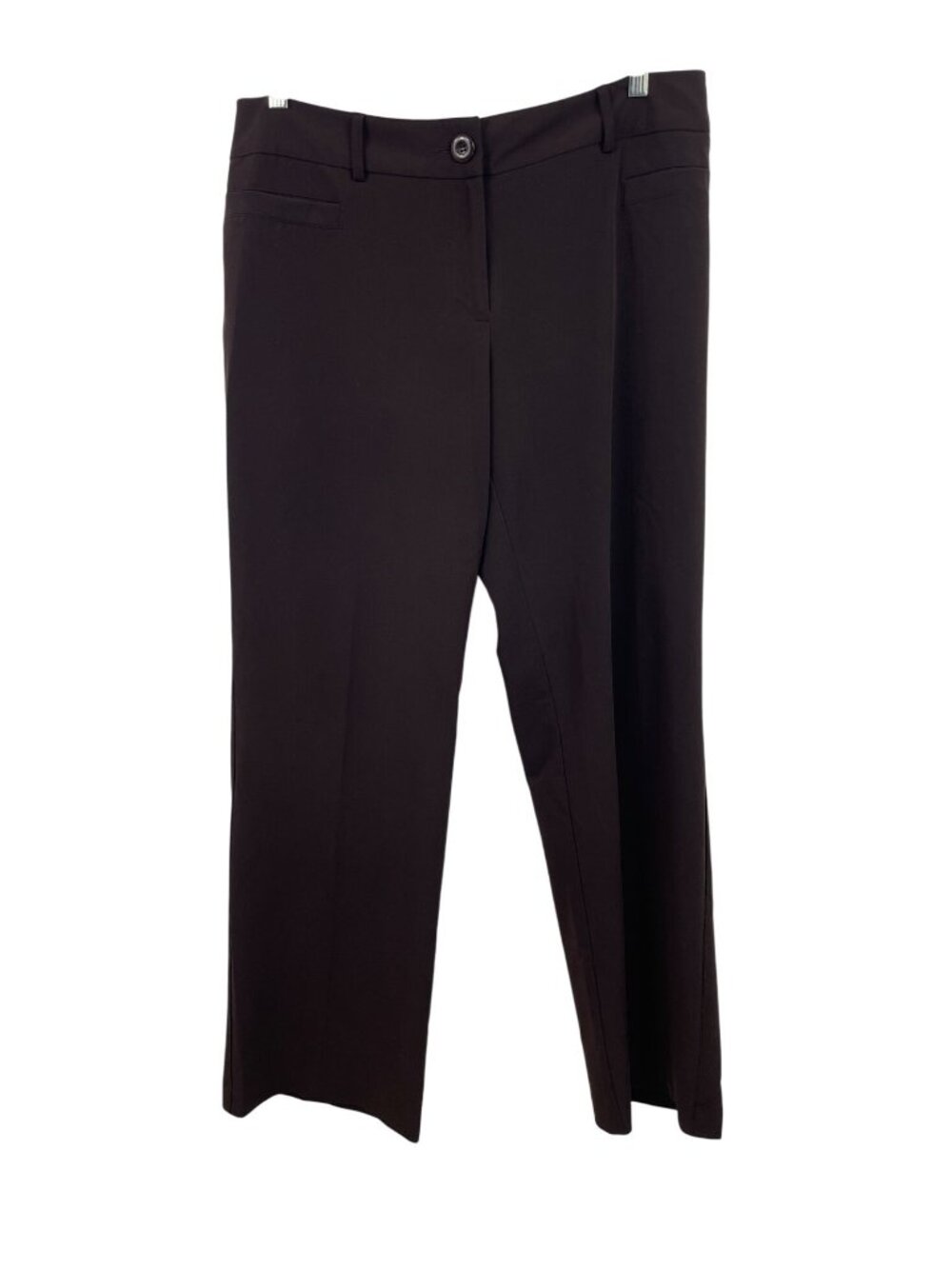 Studio 1940 Womens Black Dress Pants Size 14 Flat Front Wide Leg